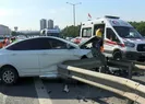Ok gibi saplandı! Trafik tıkandı
