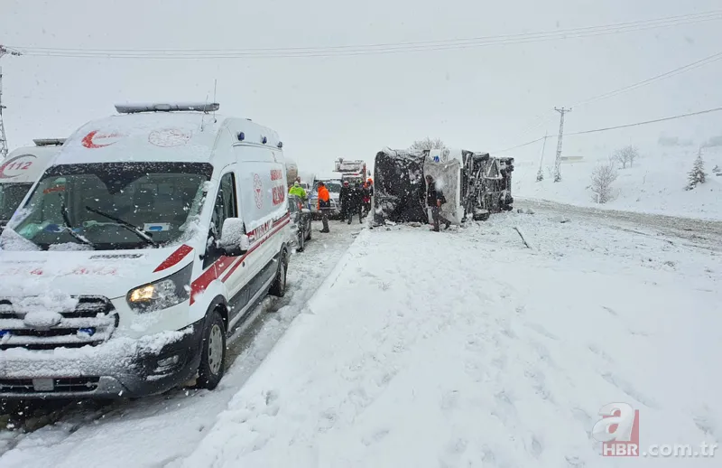 Tokat’ta yolcu otobüsü devrildi! Ölü ve yaralılar var 2