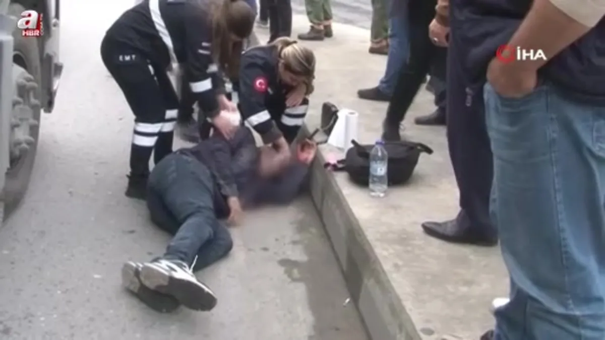 Bahçelievler'de yolun karşısına geçmeye çalışan adam hafriyat kamyonu çarptı