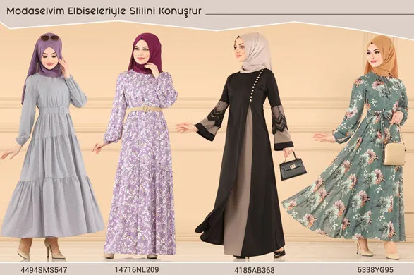 Yazlık tesettür elbise modelleri - 3