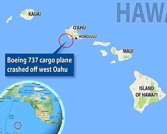 Son dakika | Hawaii açıklarında Boeing 737 tipi kargo uçağı düştü - 1