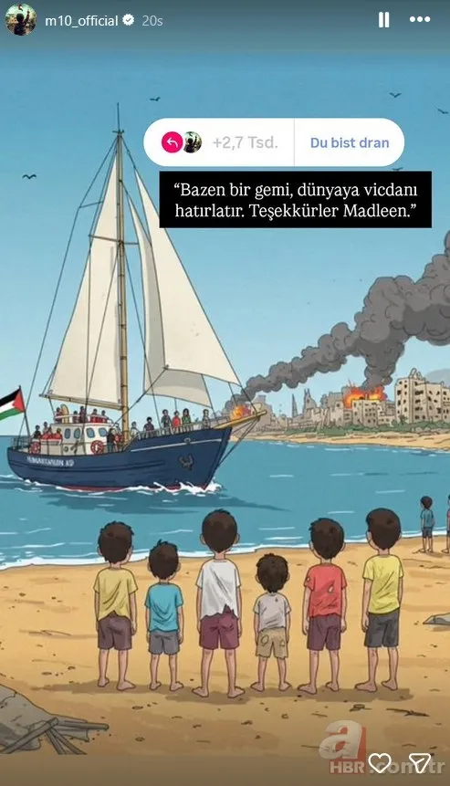 Madleen'e yapılan saldırıya ünlülerden tepki: "Bir gemi dünyaya vicdanı hatırlattı" 4