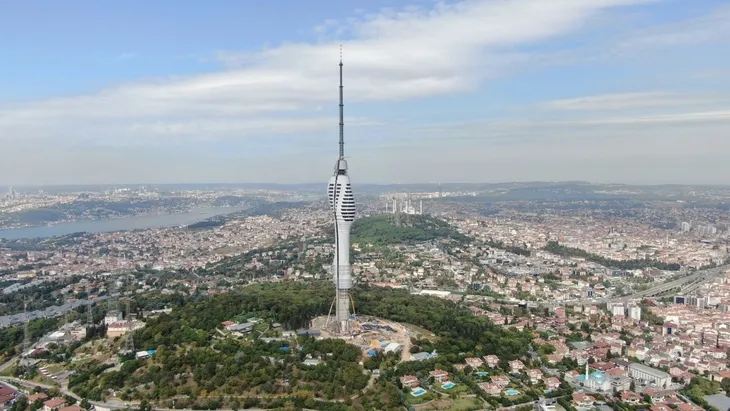 Çamlıca Televizyon Kulesi'nde sona yaklaşılıyor! İşte yeni fotoğraflar...