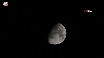 Bitlis’te Şişkin Ay gökyüzünü süsledi