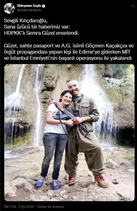 Kılıçdaroğlu’na bir üzücü haber daha! Bakan duyurdu: HDPKK’nın büyükşehirlere eylem için gönderdiği terörist yakalandı