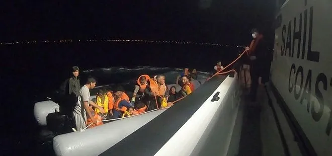 Ayvalık’ta 42 düzensiz göçmen Sahil Güvenlik tarafından kurtarıldı