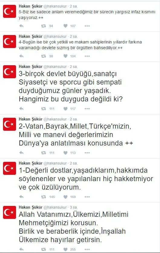 FETÖ'cü Hakan Şükür geri adım attı - 1