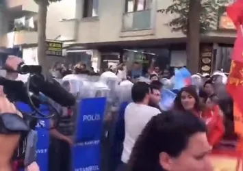 Sarıgazi'de şerefli Türk polisine "katil" sloganı attılar! Kalleş provokasyon sonrası çok sayıda gözaltı...