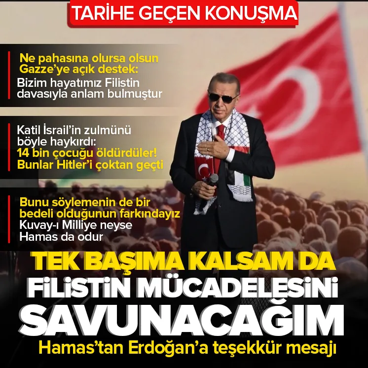 Başkan Erdoğan’dan tarihe geçen Filistin konuşması