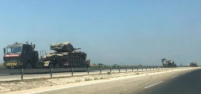 Suriye sınırına askeri sevkiyat