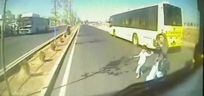 Otobüsün altında kalan 3 yaşındaki Muhammed ağır yaralı - 1