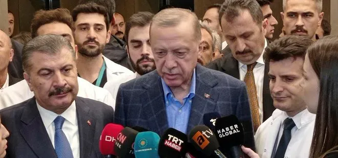 Başkan Erdoğan İstanbul’da tedavi gören madencileri ziyaret etti! Her zaman yanında olacağız