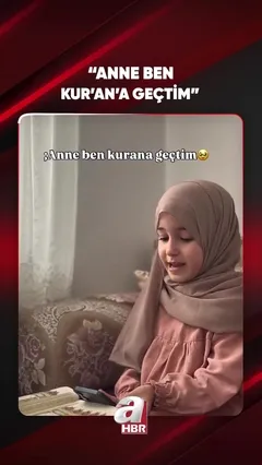 KUR'AN'A GEÇİŞİNİ GÖZYAŞLARIYLA MÜJDELEDİ