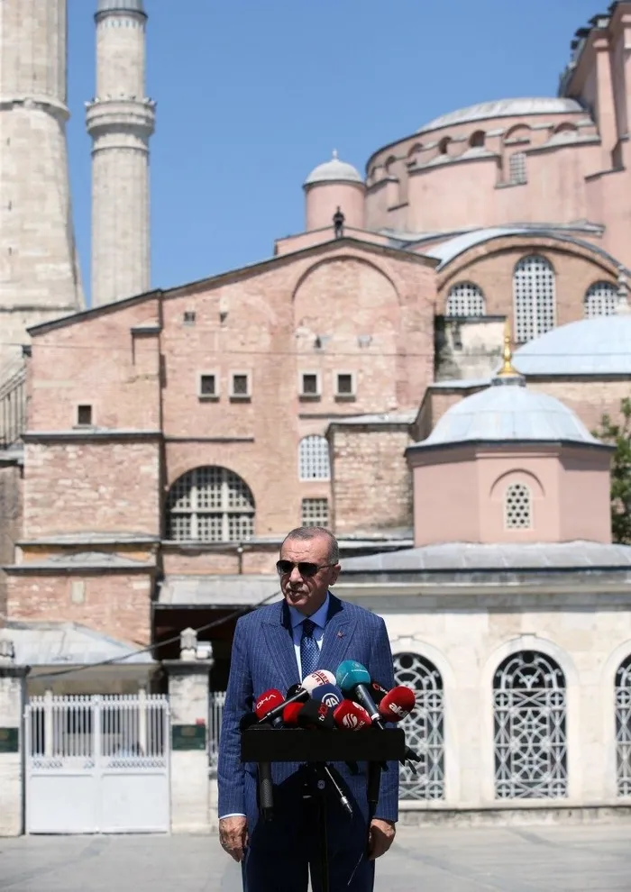 Son dakika: Başkan Erdoğan 2. kez Ayasofya Camii’sinde! Cuma namazı sonrası flaş açıklamalar