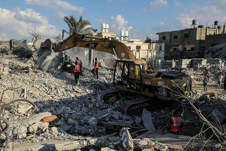 10 günde yerle bir oldu! Katliamdan önce ve sonra Gazze fotoğrafı yürekleri burktu...