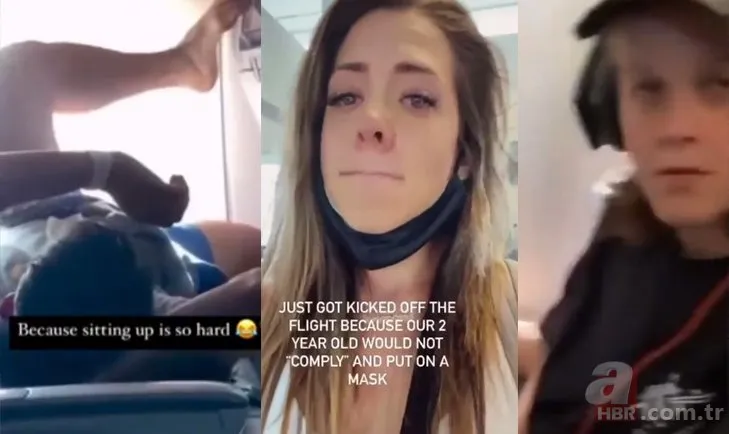 Uçakta öyle şeyler yaptılar ki hostesler deşifre etti! Sosyal medyayı sallayan fotoğraflar