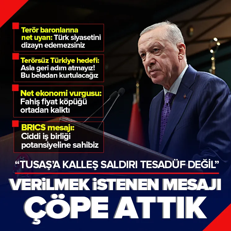 Başkan Erdoğan Kabinenin ardından konuştu