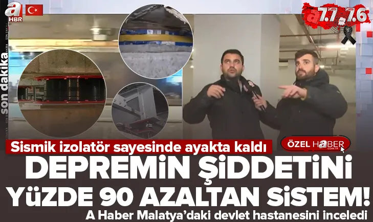 Sismik izolatör sayesinde depremde ayak kaldı