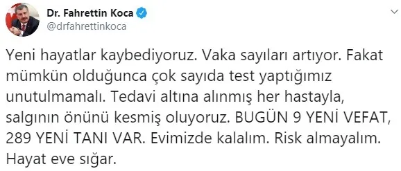 Son dakika: Sağlık Bakanı Fahrettin Koca koronavirüste yeni vaka sayısını açıkladı | 22 Mart Pazar - 1