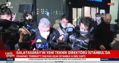 Galatasaray'ın yeni teknik direktörü Domenec Torrent İstanbul'da