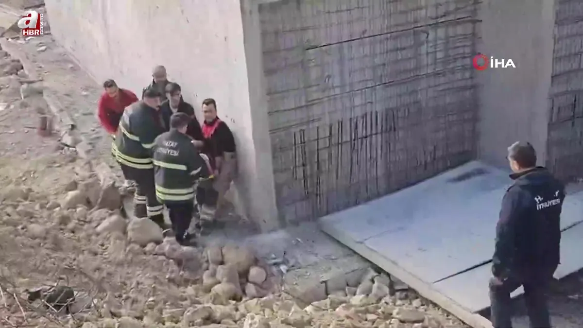 Defne’de temele düşen şahıs yaralandı