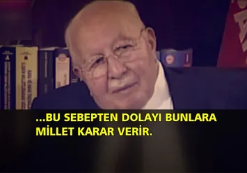 Erbakan Hoca'nın televizyonlardaki son konuşması