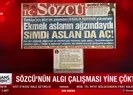 Sözcü’nün algı çalışması yine çöktü