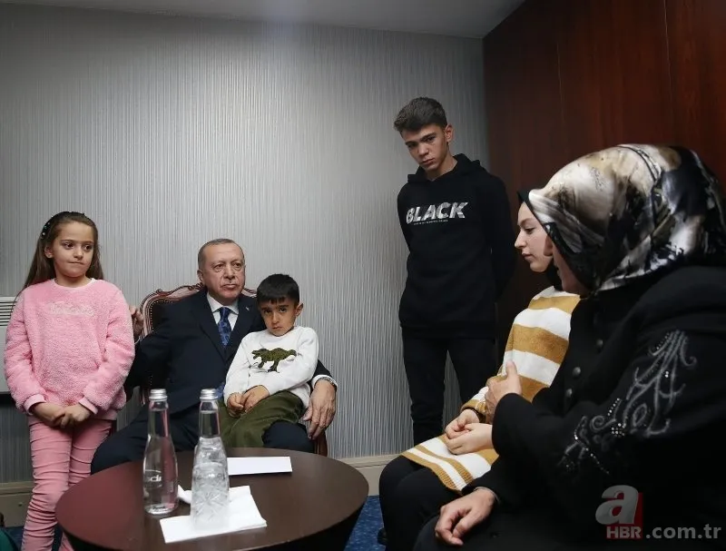Başkan Erdoğan, Şehit Ahmet Budak'ın eşi ve çocuklarını kabul etti 1