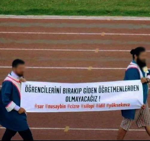 Mezuniyet töreninde PKK propagandası! - 2