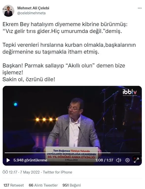 CHP'li İBB Başkanı Ekrem İmamoğlu'ndan zoraki özür! 'Vız gelir tırıs gider' sözleri için geri adım attı - 6
