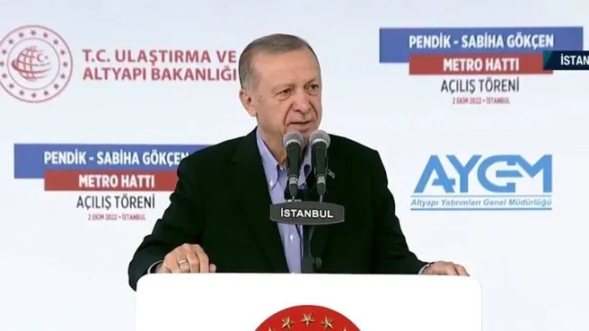 Pendik – Sabiha Gökçen Metrosu açıldı! Başkan Recep Tayyip Erdoğan’dan önemli açıklamalar