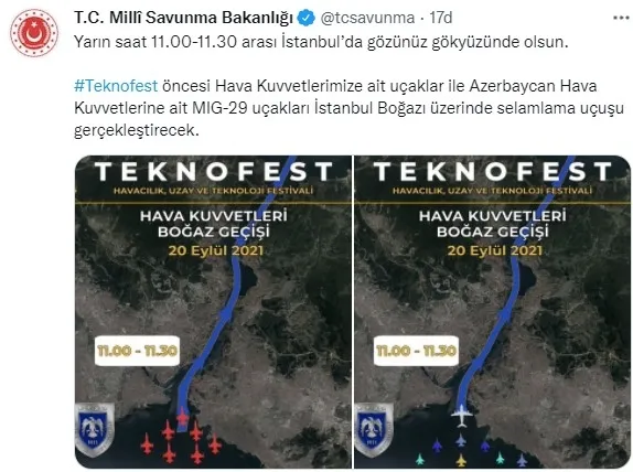 MSB'den heyecan veren paylaşım: İstanbul’da gözünüz gökyüzünde olsun! - 3