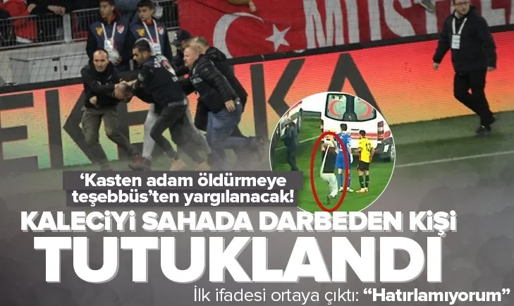 Göztepe-Altay maçında kaleciye saldıran kişi tutuklandı! İlk ifadesi ortaya çıktı: Alkollüydüm