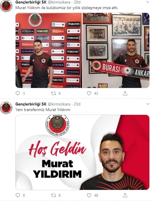 Son dakika: Gençlerbirliği, Murat Yıldırım'ı transfer etti - 1