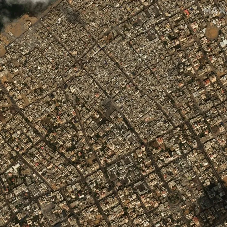 Gazze’deki yıkım uydu fotoğraflarında