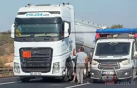 Trafikte baltalı dehşet! TIR şoförüne böyle tehditler savurdu 2