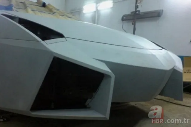 Çinli makinist evinde Lamborghini yaptı! 14