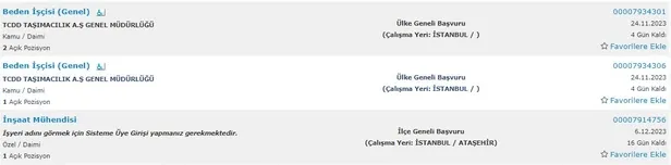 TCDD İŞKUR üzerinden işçi alımına başladı! Başvuru şartları ve ilan detayları neler?
