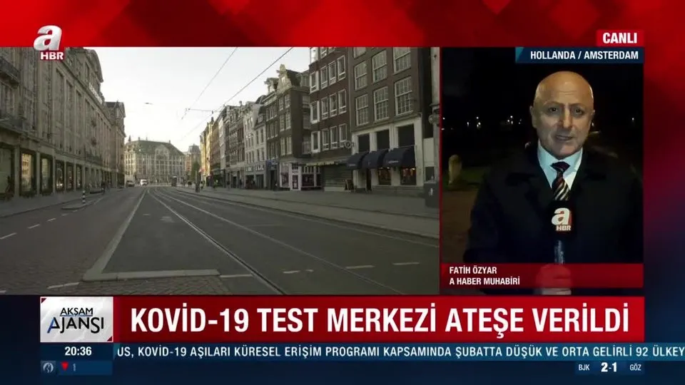 Kovid-19 test merkezi ateşe verildi! Hollanda’da sokaklar karıştı