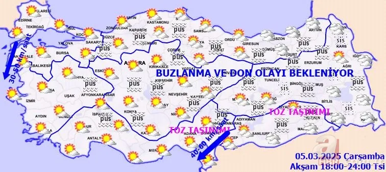 İstanbul'a bahar o bölgelere Suriye tozu! Sıcaklıklar mevsimin 8 derece üstünde | 5 Mart Meteoroloji hava durumu 13