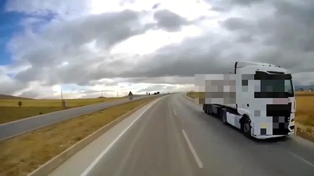 Burdur'da ters yönde seyreden tanker şoförüne ceza yağdı