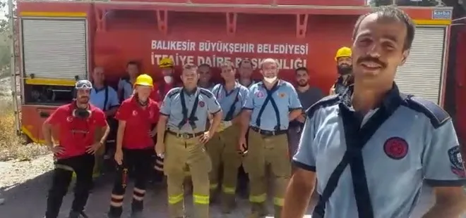 Eşinin yanında olamadı! Ateş savaşçısından büyük sürpriz