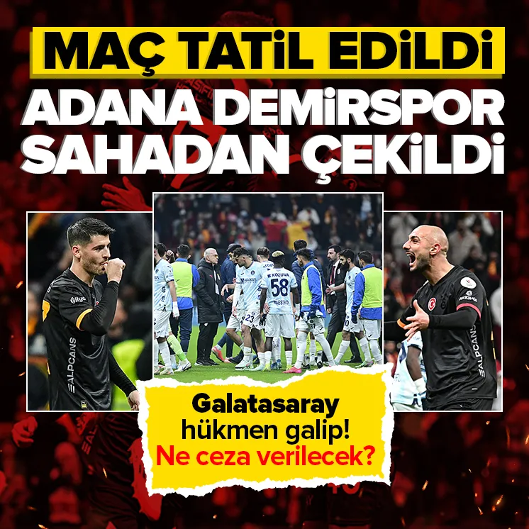 Adana Demirspor maçtan çekildi!