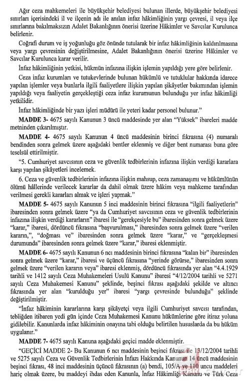 Başkan Erdoğan imzaladı infaz düzenlemesi yürürlüğe girdi 3