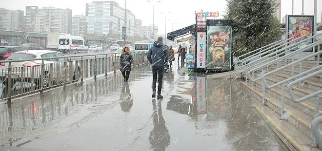 İstanbul’da kar yağışı başladı!