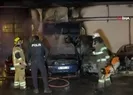 Oto tamirhanesinde yangın