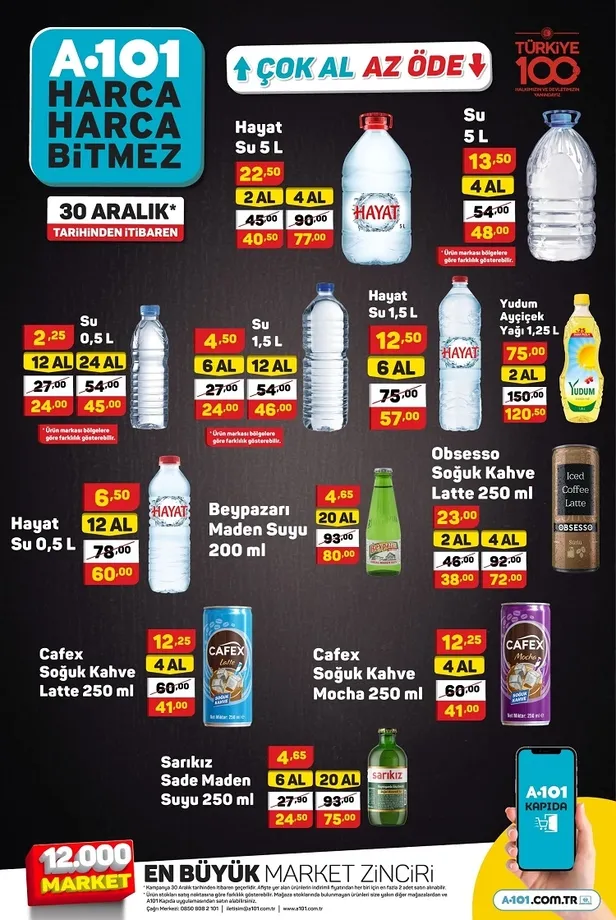 4 Ocak A101 aktüel indirim kataloğu yayınlandı! Filtre kahve makinesi, Samsung süpürge, Arzum ütü, Granit tencere seti uygun fiyattan satışta