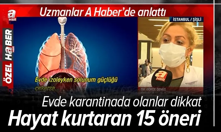 Evde Kovid-19 karantinasında olanlar dikkat! Uzmanlar uyardı