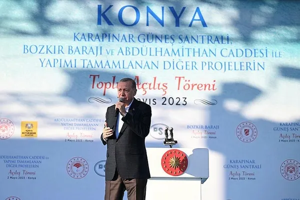 Başkan Erdoğan’dan Konya’da 7’li koalisyona ve Kemal Kılıçdaroğlu’na salvolar: Emri Kandil’den alıyor | Karapınar GES hizmete girdi