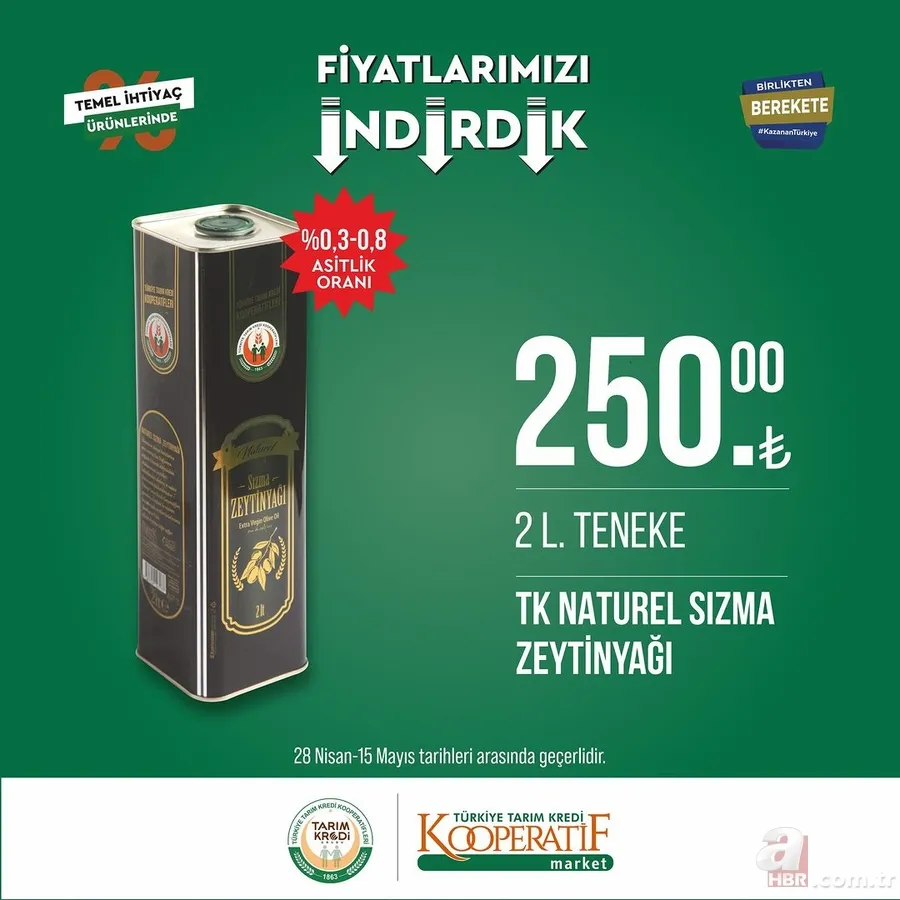 TARIM KREDİ MARKETlerinde indirimsiz ürün kalmadı! Ucuzluk başladı! Sucuk, Tereyağı, peynir, et, şeker, çay, tuvalet kağıdı... 23